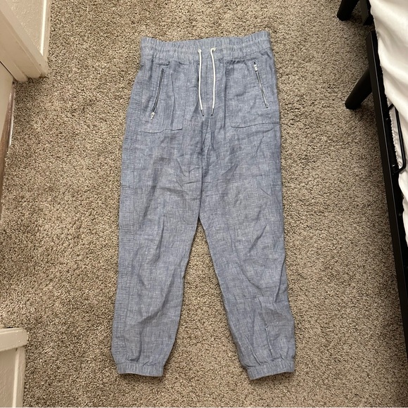 Athleta Cabo Linen Jogger in Chambray Blue - Picture 4 of 7